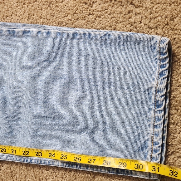 Men's 505's Vintage Levis Orange Tab Made In Mexico Blue Relaxed Cotton Jeans - Picture 9 of 9